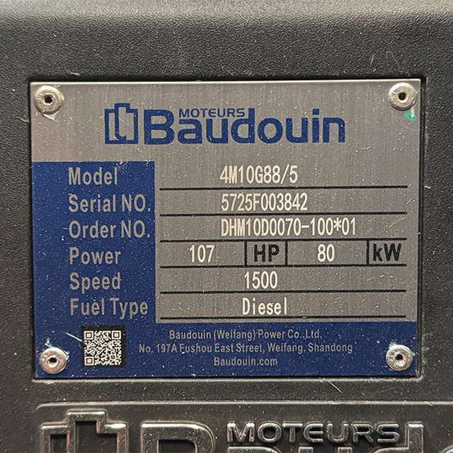 Дизельный генератор Oyal OYB-85 BAUDOUIN 4M10G70-5, 88KVA/70,4KW