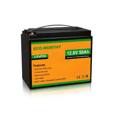 Аккумулятор литий-железо-фосфатный Eco-Worthy LiFePO4 12,8V 50Ah