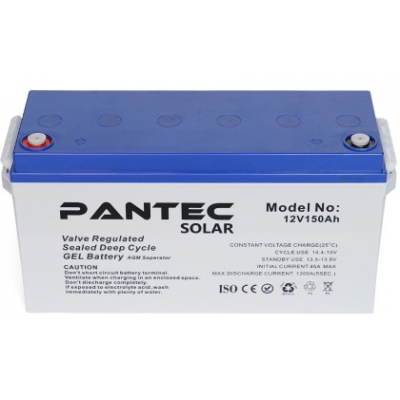 Акумулятор гелевий Pantec 150-12 GEL (12V 150Ah)