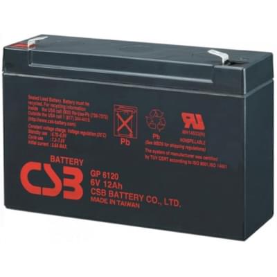 Акумулятор свинцево-кислотний (AGM) CSB GP6120 AGM (6V 12Ah)