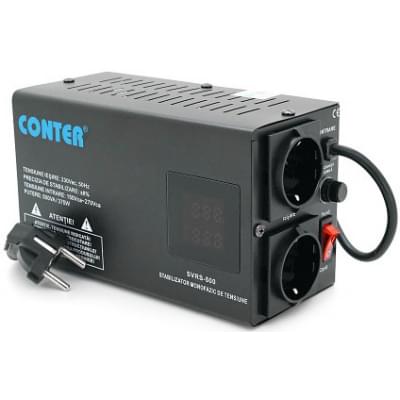 Стабілізатор напруги релейний Conter SVRS-500VA/375W, 375Вт (1 фаза)