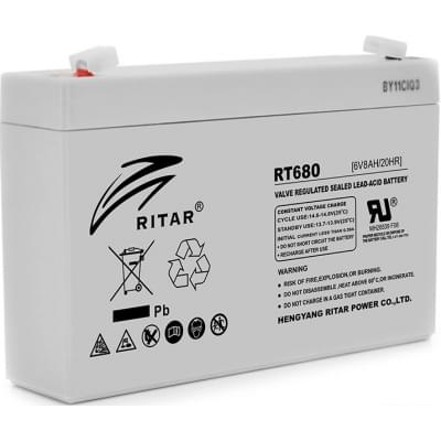 Аккумулятор свинцово-кислотный(AGM) Ritar AGM RT680 Gray Case (6V 8Ah)