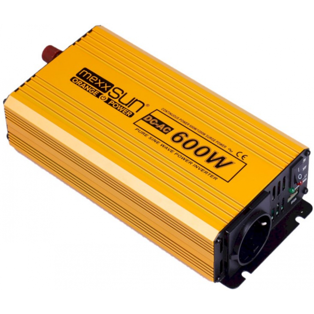 Инвертор Mexxsun MXSPSW-600, 12V/220V, 600W