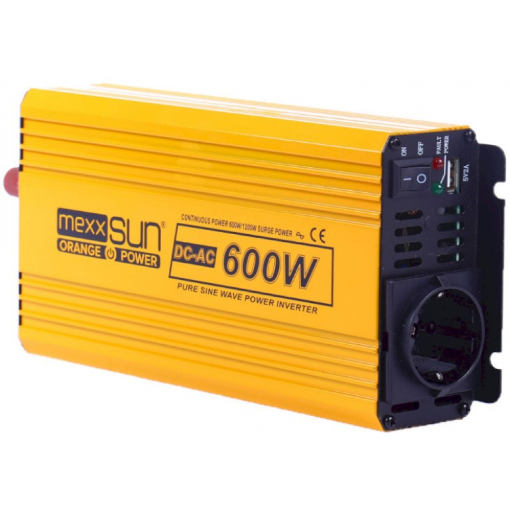 Инвертор Mexxsun MXSPSW-600, 12V/220V, 600W