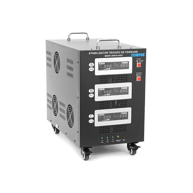 Стабилизатор напряжения сервоприводный Conter MSER-30KVA/24KW (3 фазы)