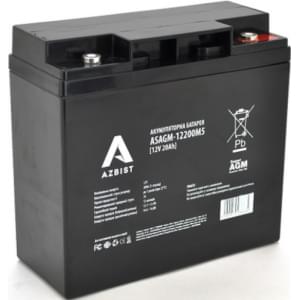 Azbist Super AGM ASAGM-12200M5 Black Case 12V 20Ah Q4 Azbist Super AGM ASAGM-12200M5 Black Case 12V 20Ah Q4