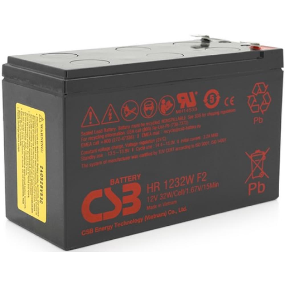 Аккумулятор CSB HR1232WF2 AGM 12V 9Ah