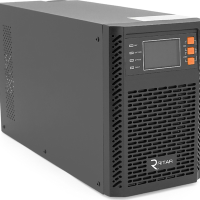ДБЖ ON-LINE Ritar TOWER PT-2KSLI-LCD, 2000 Вт, 51,2 В постійного струму, 307 Вт·год LiFePo4, роз’єми Euro *4 шт., 1*USB, 1*RS232, 1*EPO, слот SNMP, Q2
