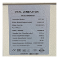 Дизельний генератор OYAL OYY-55 YANG DONG Y4105D 50KVA/44KW, Альтернатор OYL224D, витрата 75% навантаження - 8,2 літрів/годину, 230/400V, 50Hz (AVR+ATS) 2300*950*1400mm, 950kg, 140L