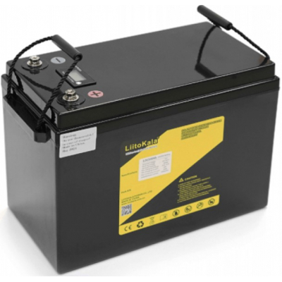 Акумулятор літій-залізо-фосфатний (LiFePo4) LiitoKala LiFePO4 12,8V 200Ah BMS(20(100)/200A) з LCD дисплеєм