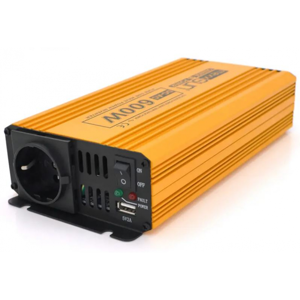 Инвертор Mexxsun MXSPSW-600, 12V/220V, 600W