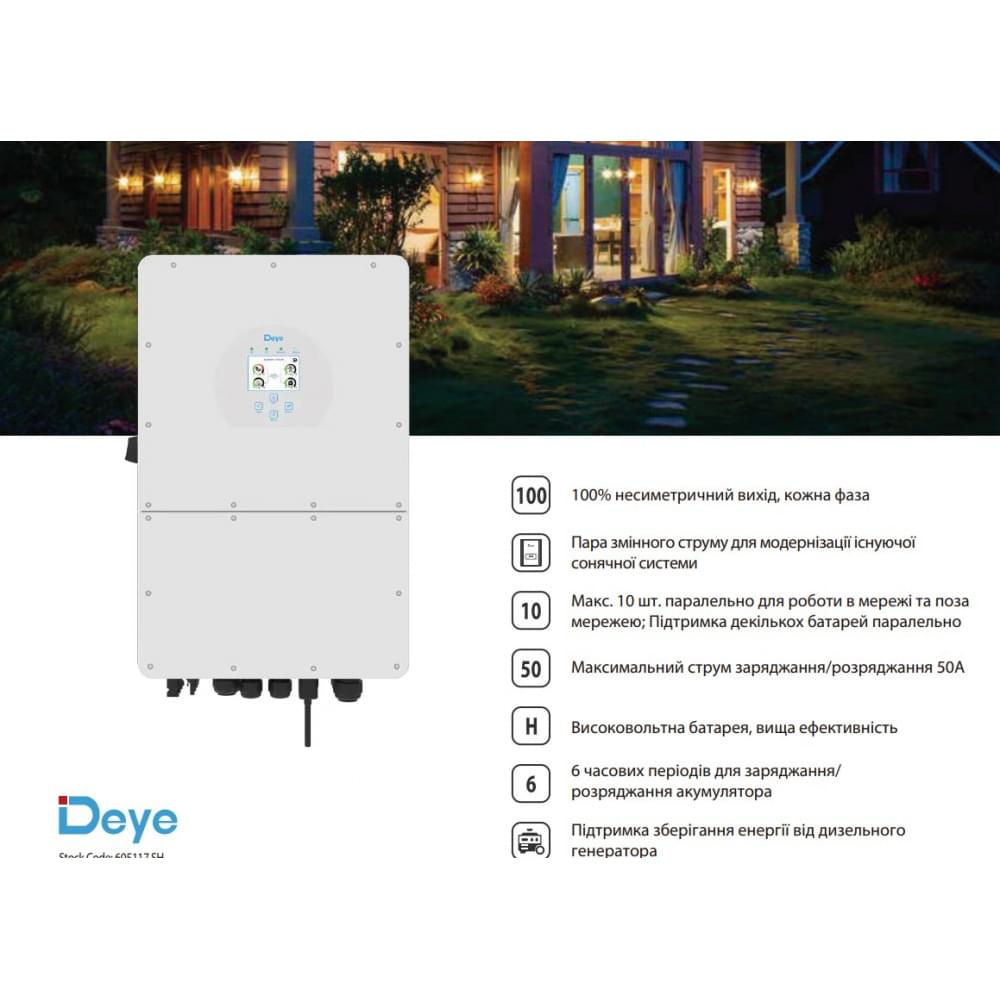 Инвертор Deye SUN-25K-SG01HP3-EU-AM2