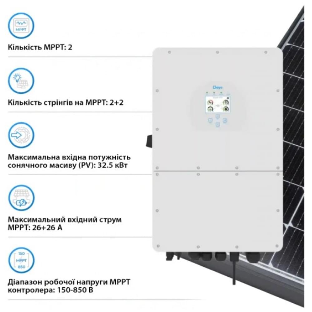 Инвертор Deye SUN-25K-SG01HP3-EU-AM2