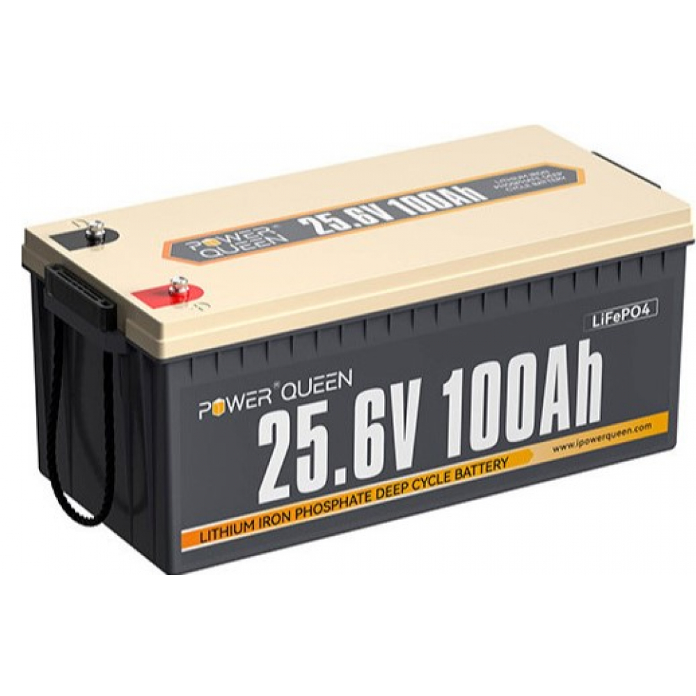 Аккумулятор Power Queen LiFePO4 24V 100Ah, 2560Wh, BMS 100A