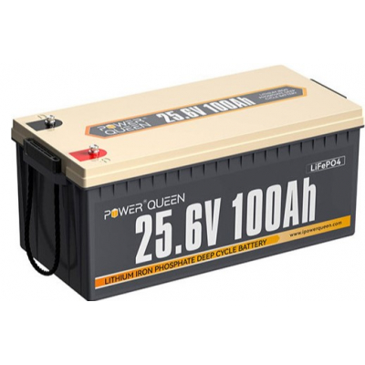 Акумулятор літій-залізо-фосфатний Power Queen LiFePO4 24V 100Ah 2560Wh BMS 100A