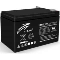 Ritar AGM RT12120B, Black Case, 12V 12.0Ah