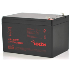 Merlion HR1250W, 12V 13Ah Black 
