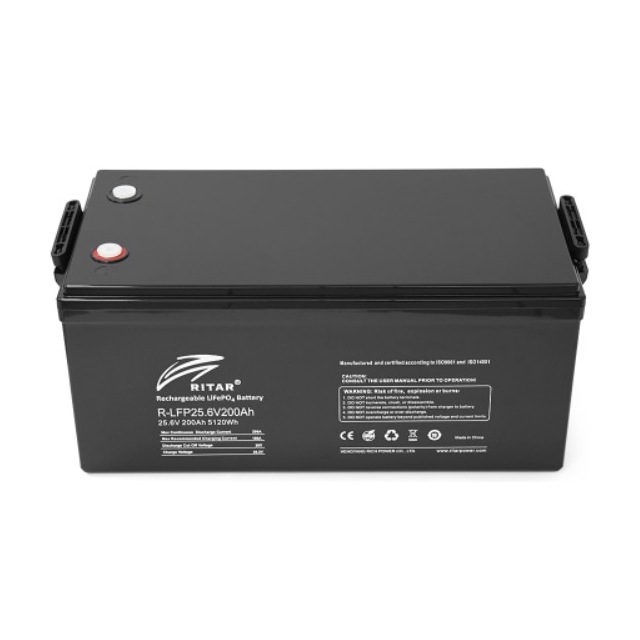 Акумулятор Ritar LiFePO4 25,6V 200Ah (5120 Wh)