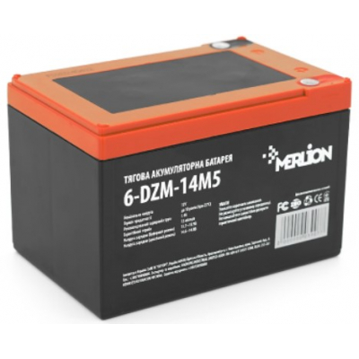 Акумулятор Merlion AGM 6-DZM-14, 12V 14Ah M5 (тяговий)