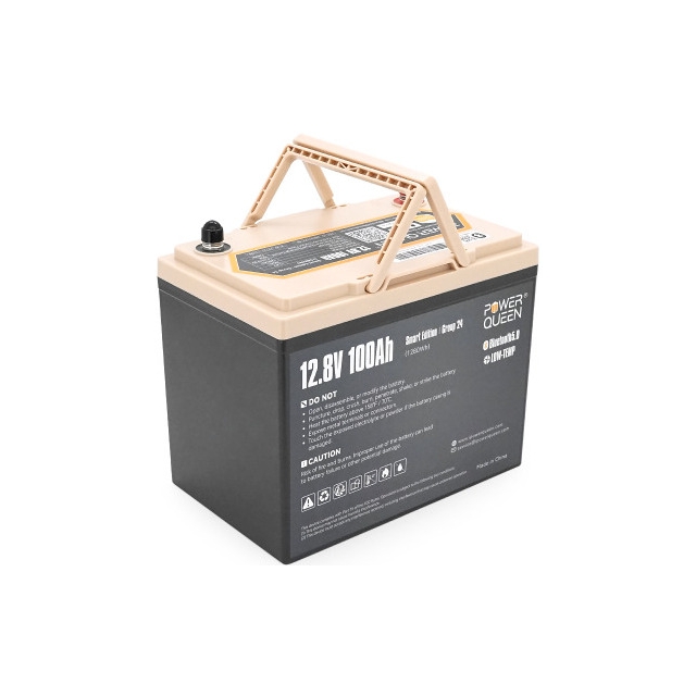 Аккумулятор литий-железо-фосфатный(LiFePo4) Power Queen 12,8V 100Ah H190 1280Wh BMS 100A