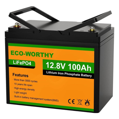Акумулятор літій-залізо-фосфатний Eco-Worthy LiFePO4 12,8V 100Ah