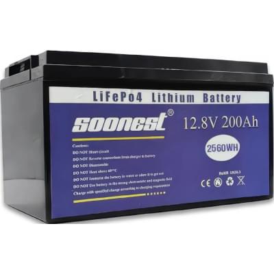 Акумулятор літій-залізо-фосфатний Soonest LiFePO4 12,8V 200Ah