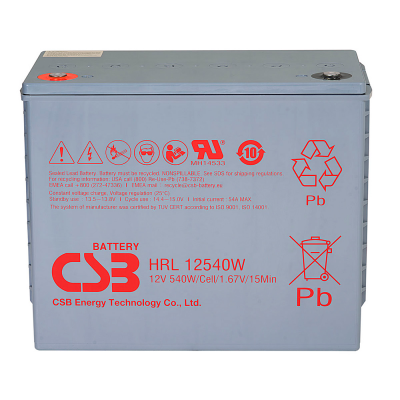Акумулятор свинцево-кислотний (AGM) CSB HRL12540W, 12V 130Ah