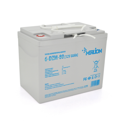 Аккумулятор Merlion 6-DZM-80, 12V 80Ah