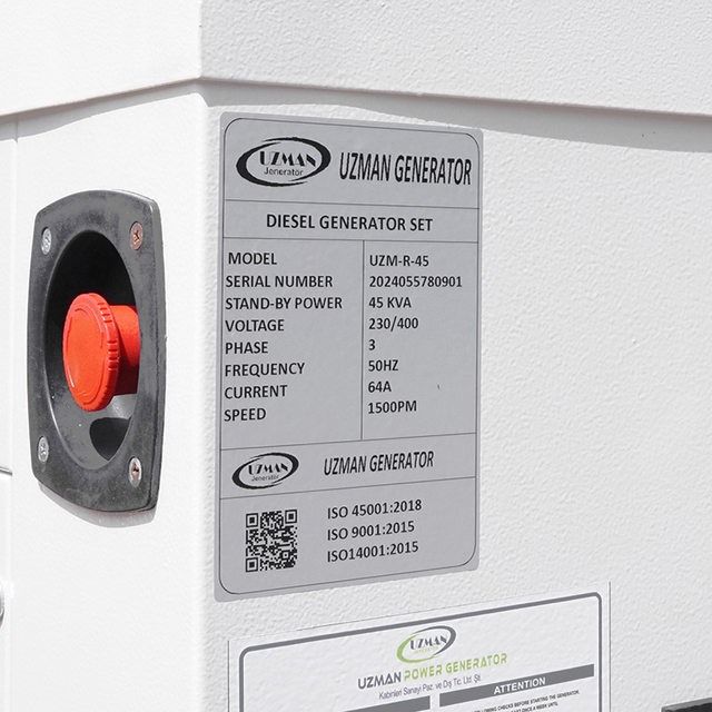 Дизельний генератор Uzman Ricardo 44 KVA/35KW, (AVR+ATS(АВР) ) у комплекті) (35 кВт)