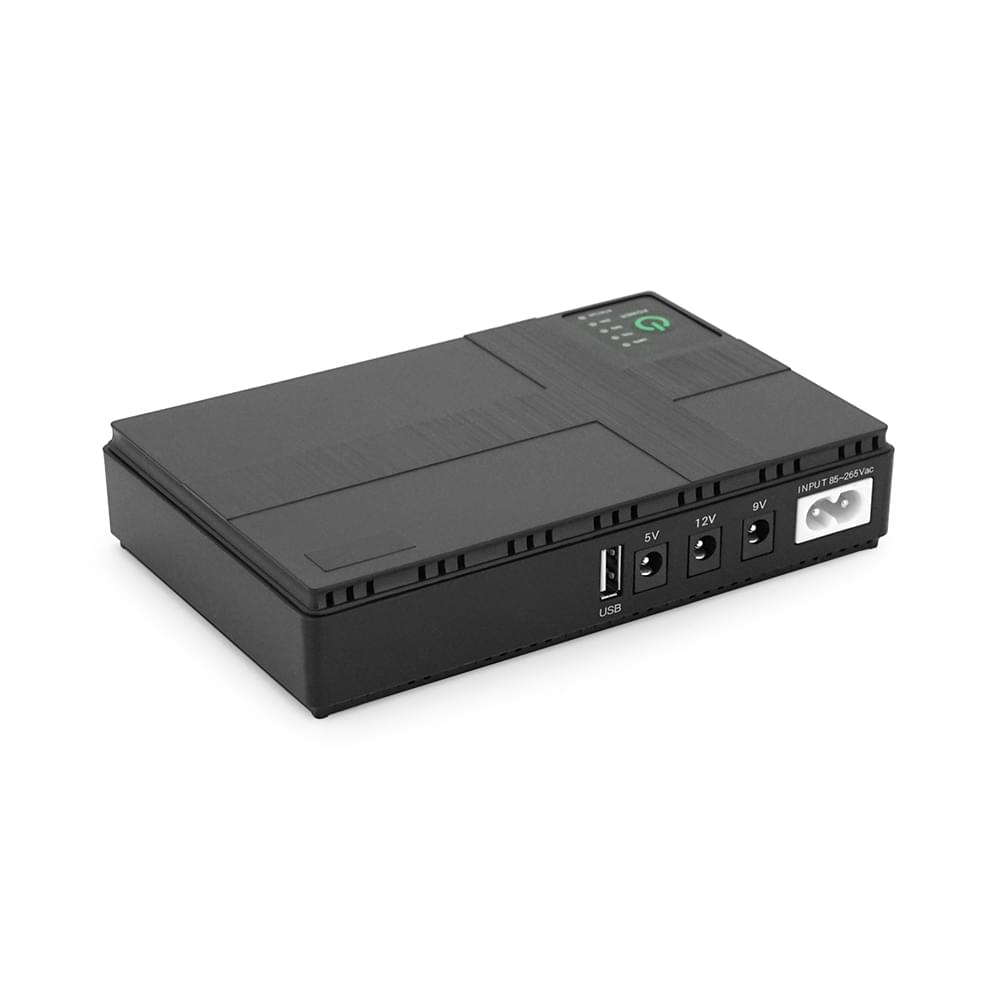 ИБП Green Wave UPS-36W DC1036-8, 8800мAh(4*2200MAh), USB 3.0, Black, BOX