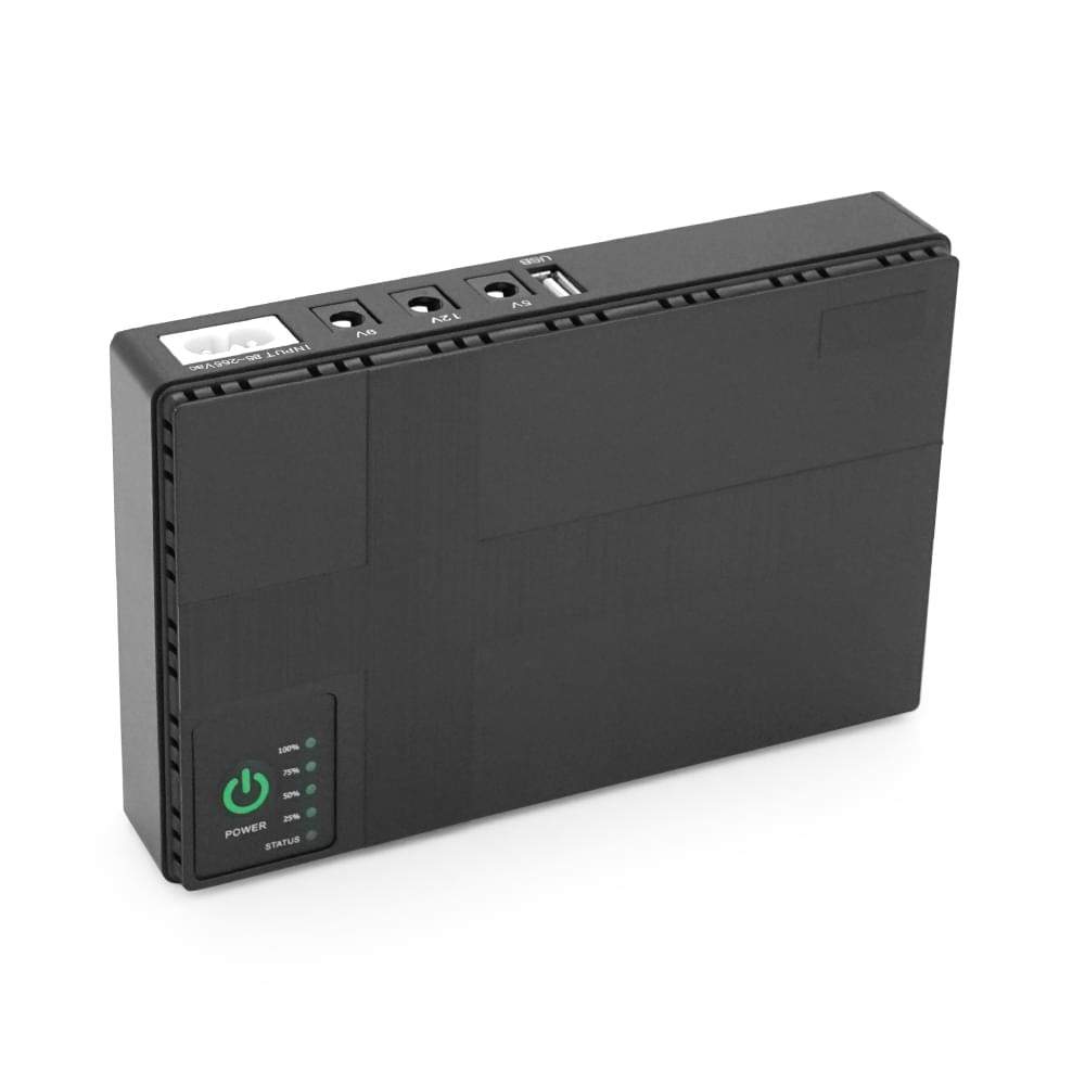 ИБП Green Wave UPS-36W DC1036-8, 8800мAh(4*2200MAh), USB 3.0, Black, BOX