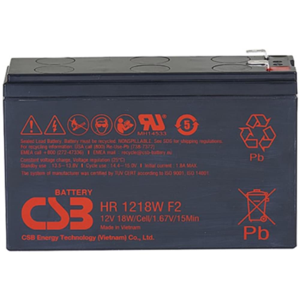 Аккумулятор CSB HR1218WF2 AGM 12V 4,5Ah