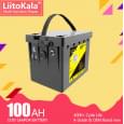 Акумулятор літій-залізо-фосфатний (LiFePo4) LiitoKala LiFePO4 DC-12V 100Ah