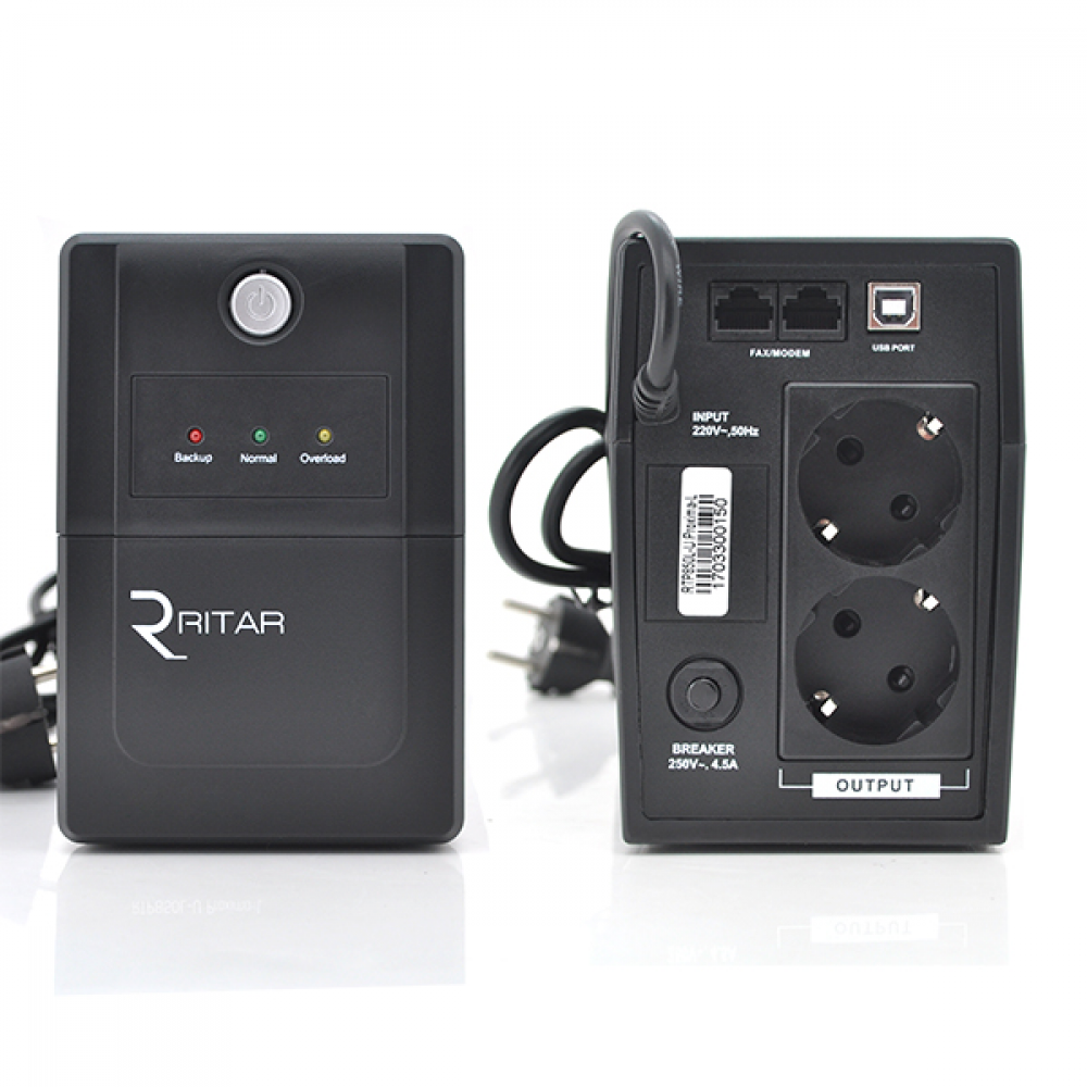 ИБП Ritar RTP850L-U (510W) Proxima-L, LED