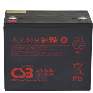 CSB GPL12800 AGM 12V 80Ah