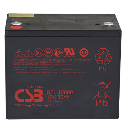 Акумулятор CSB GPL12800 AGM 12V 80Ah