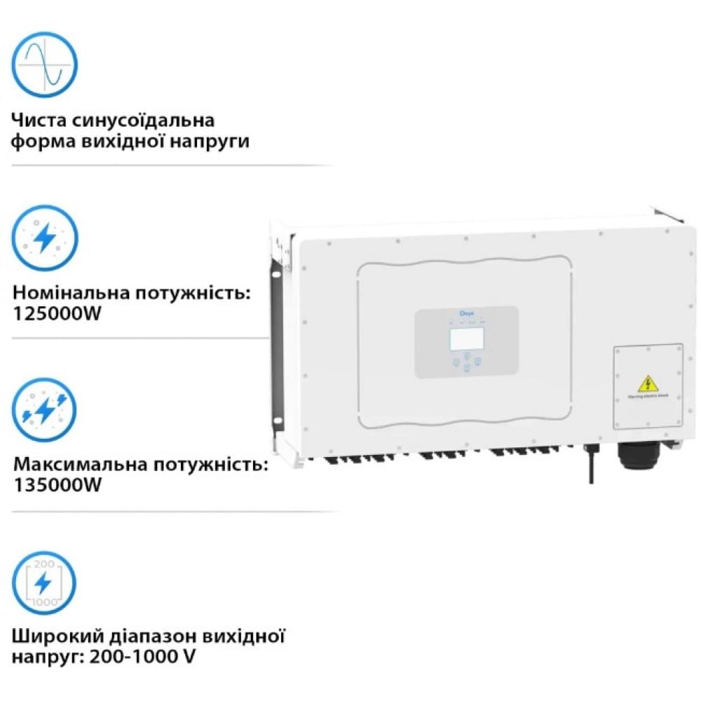 Инвертор Deye SUN-125K-G01P3-EU