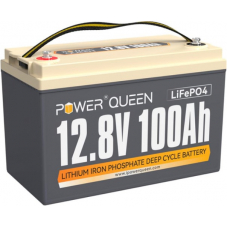 Power Queen LiFePO4 12V 100Ah H190, 1280Wh, BMS 100A