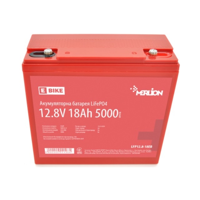 Аккумулятор литий-железо-фосфатный Merlion LiFePO4 12.8V 18AH (4S3P/BMS-20A)