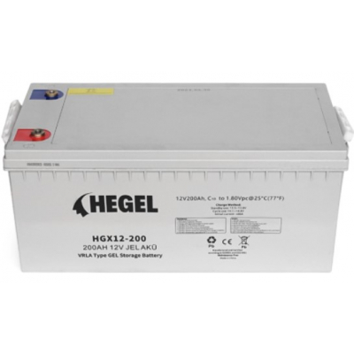 Аккумулятор гелевый Hegel 200-12 GEL (12V 200Ah)