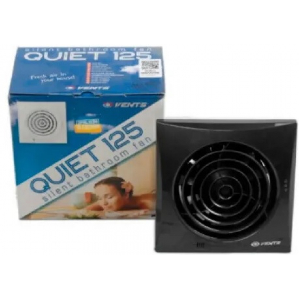 Вытяжной вентилятор настенный Vents 125 Квайт черный сапфир