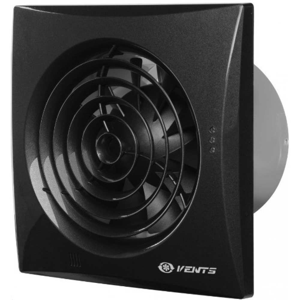 Витяжний вентилятор настінний Vents 125 Квайт TH чорний сапфір