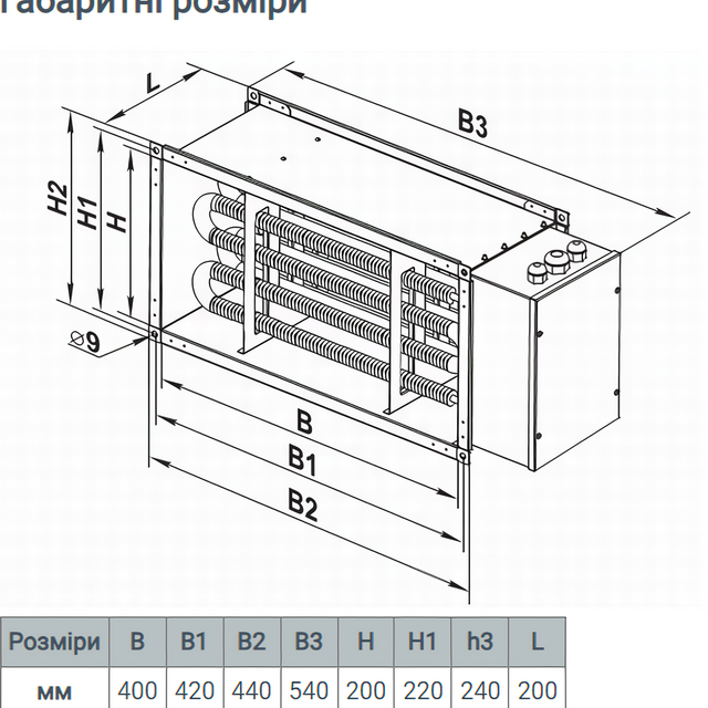 Vents НК 400*200-10,5-3