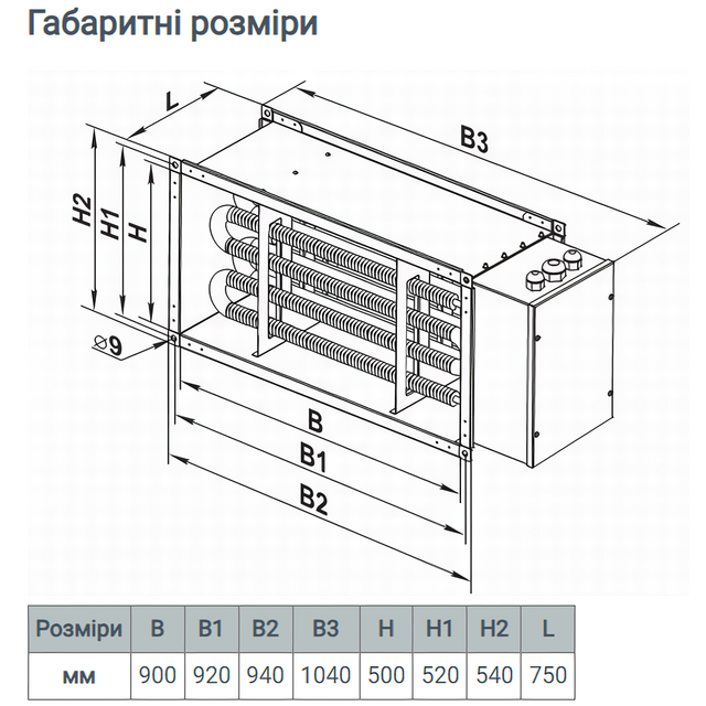 Vents НК 900*500-45,0-3