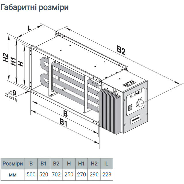 Vents НК 500*300-15,0-3 У