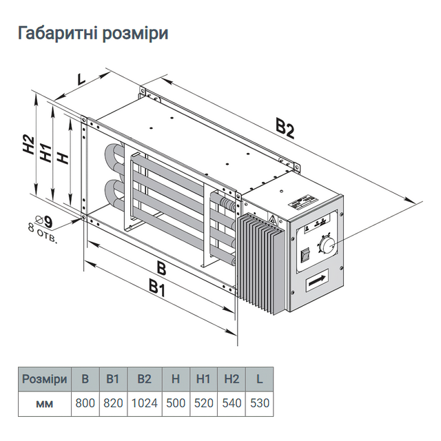 Vents НК 800*500-36,0-3 У