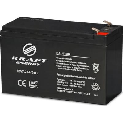 Акумулятор Kraft 12V7.2Ah/20Hr AGM (12V 7.2Ah)