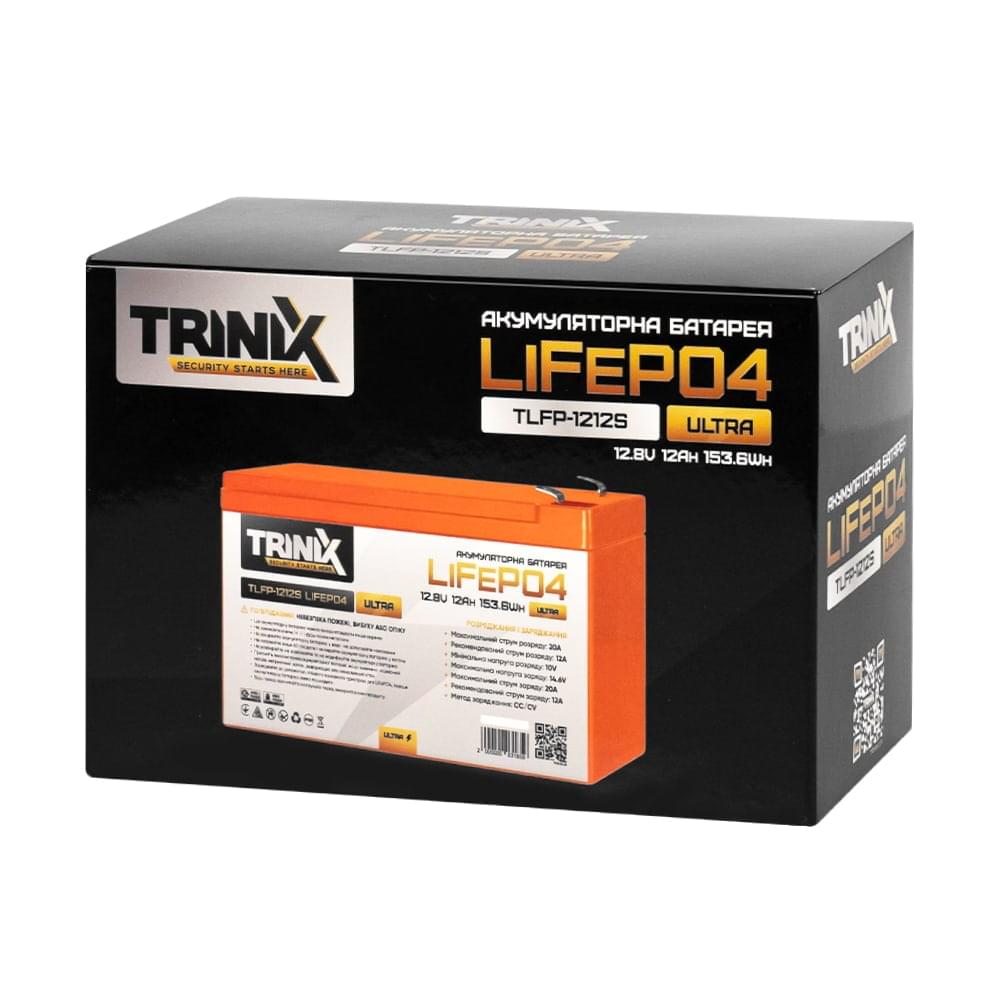 Аккумулятор Trinix TLFP-1212S Ultra LiFePO4 12.8В 12А*год