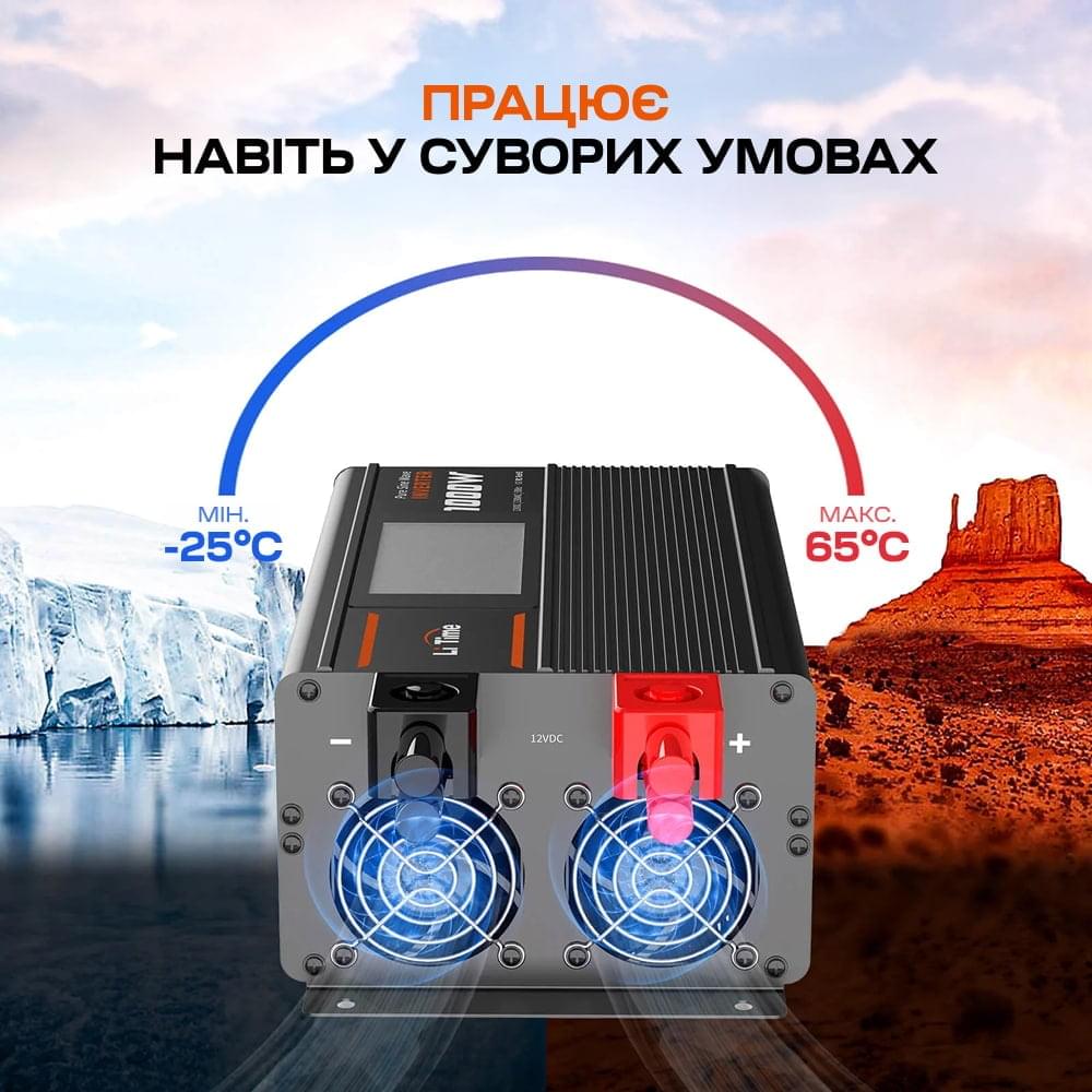 Инвертор LiTime L12V1KW-EN-D