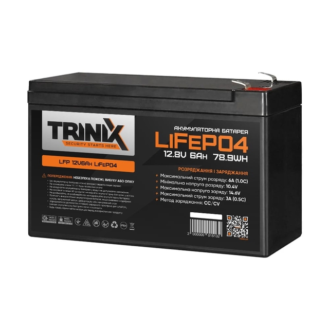 Комплект резервного питания Trinix: ИБП PSU-1203LED(M) и АКБ 12V6Ah LiFePO4